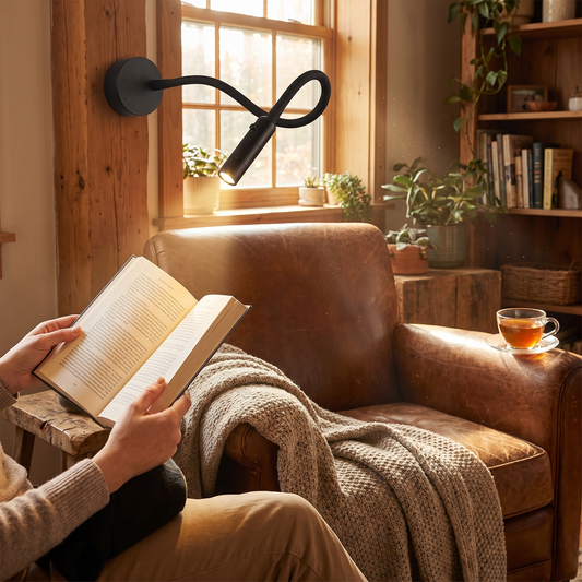 Flexible Gooseneck Reading Wall Light