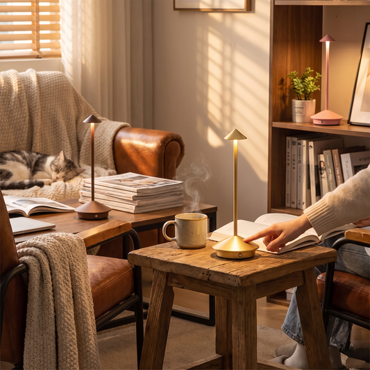 LumiGlow Wireless LED Table Lamp