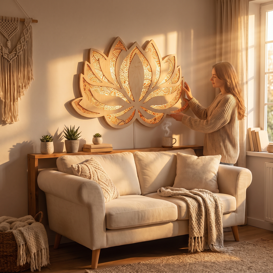 Lotus Mandala LED Wall Light