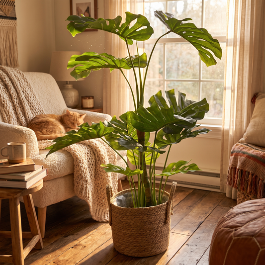 Woven Seagrass Floor Plant Basket