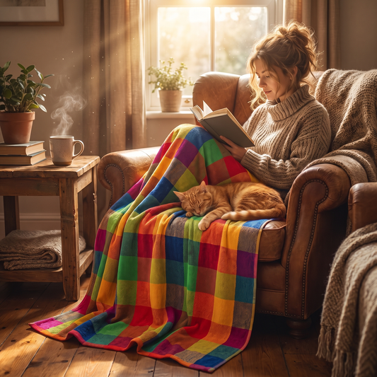 Reversible Sherpa Check Blanket