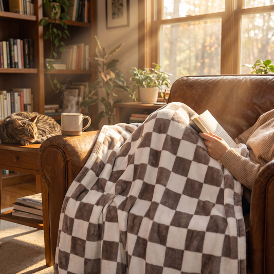 Checked Throw Blanket