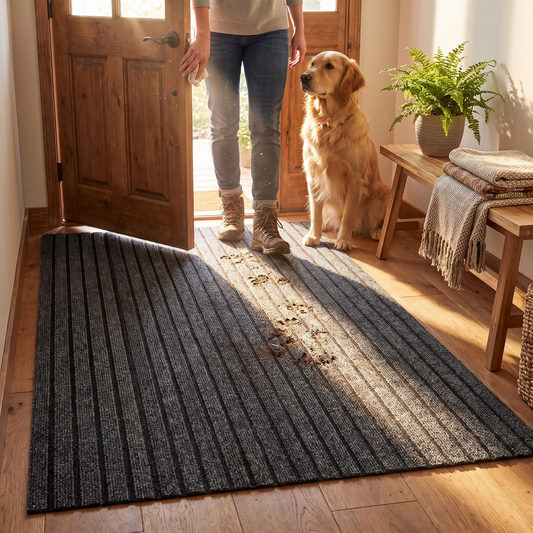 All Season Striped Doormat