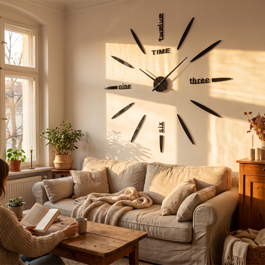 Oversized Acrylic Wall Clock