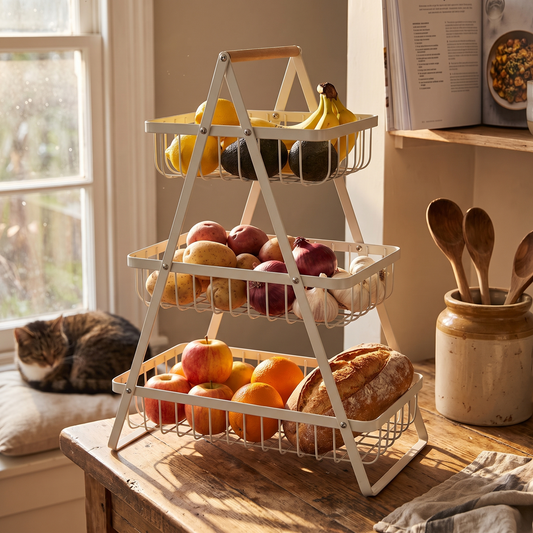 Tiered Metal Fruit Basket