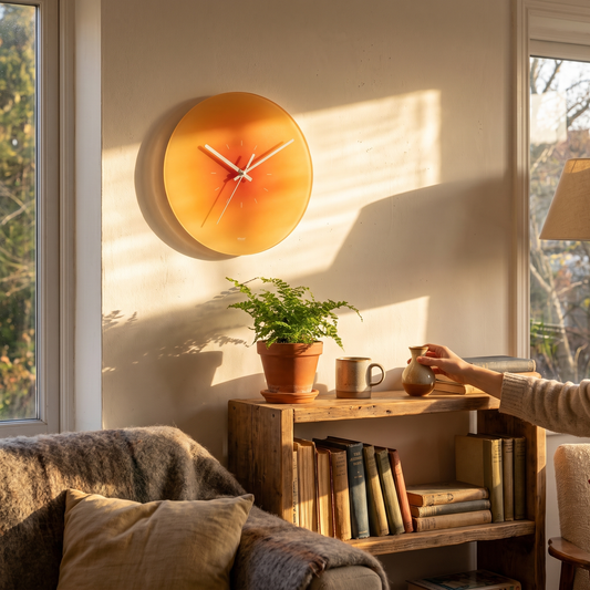 Sunset Glass Wall Clock