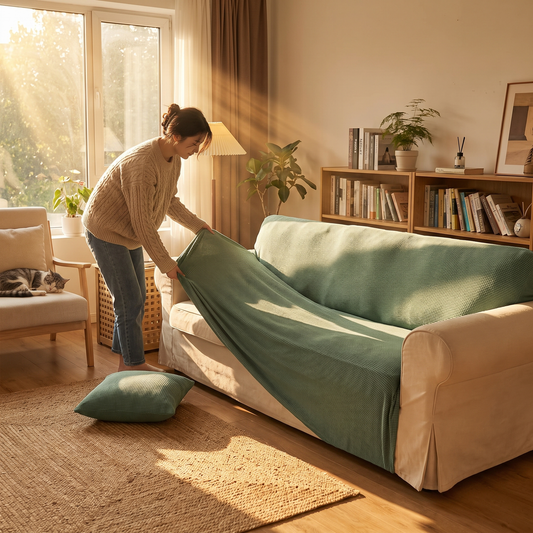 Zion Jacquard Stretch Sofa Cover
