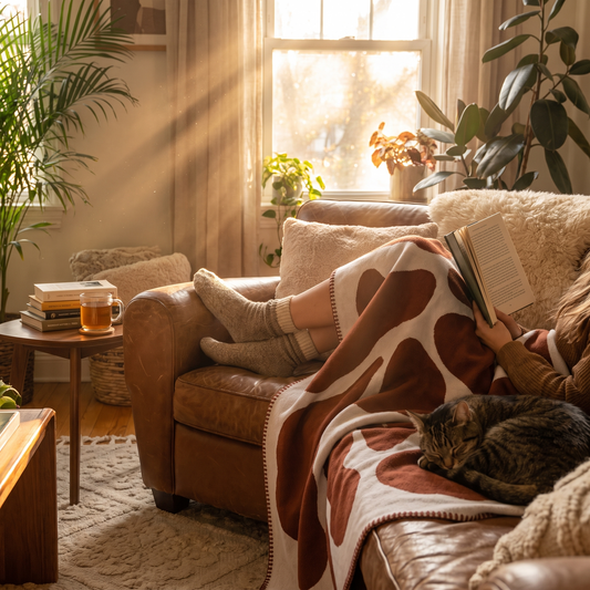 Abstract Bohemian Cotton Throw