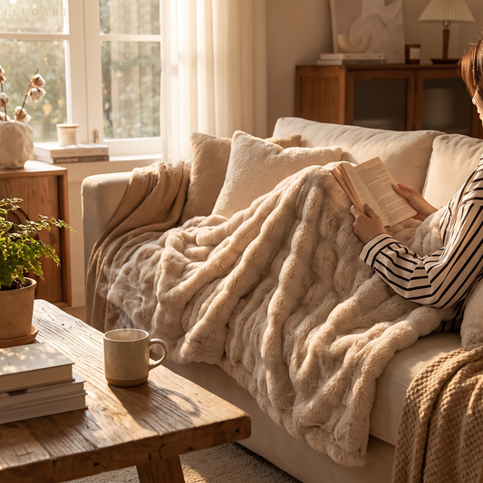 Bubble Fleece Warming Throw
