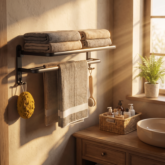 Foldable Bathroom Towel Rack