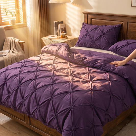 Pinch Pleat Duvet Cover Set