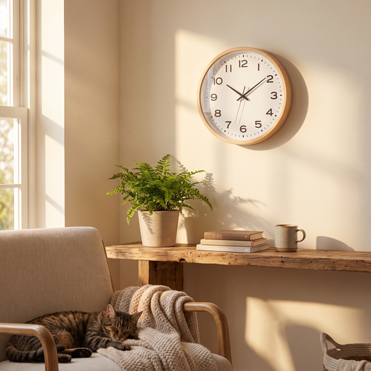 NordWood Grain Wall Clock 20cm
