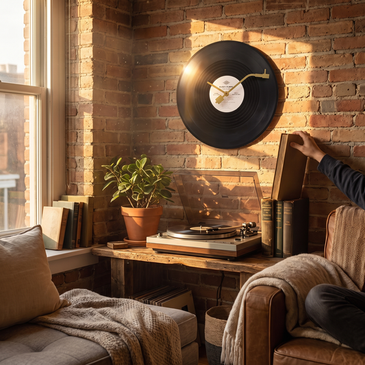 Vinyl Record Wall Clock 30cm