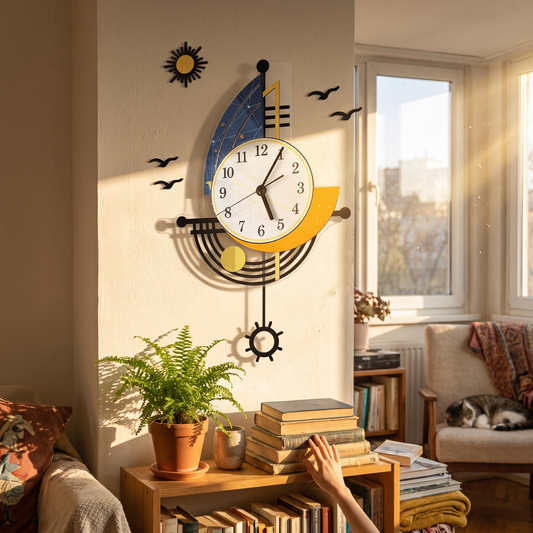 Sailboat Horizon Wall Clock