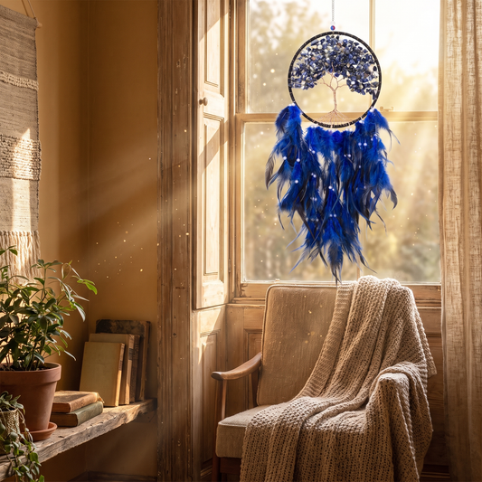 Lapis Lazuli Tree of Life Hanging