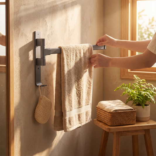 Rotating Aluminium Towel Rack