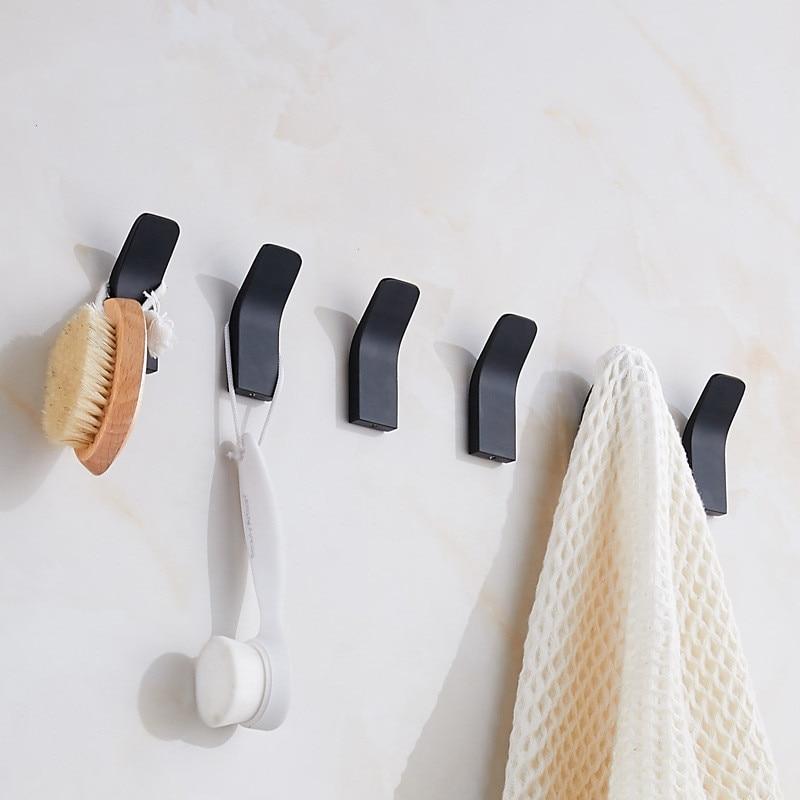 Brass Wall Hooks, Set of Five