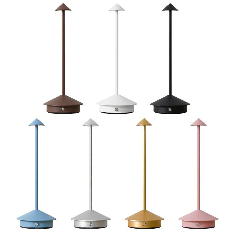 LumiGlow lamp on bedside table