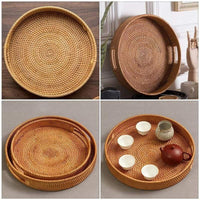 Rattan Serving Tray 35cm