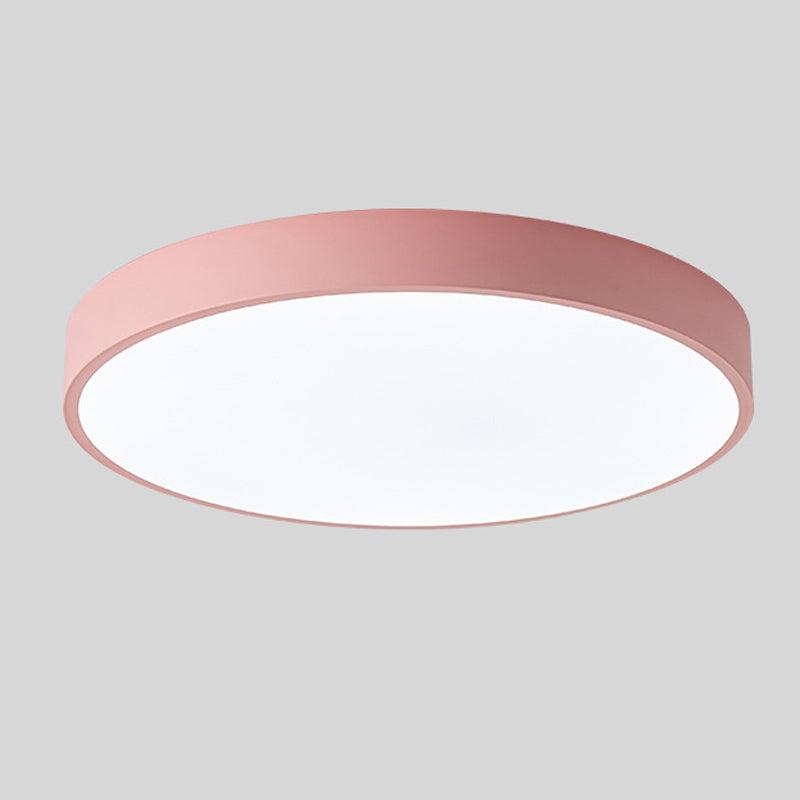 Macaron Wood-Trim Ceiling Light