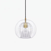 Juna Glass Globe Pendant Light on white background