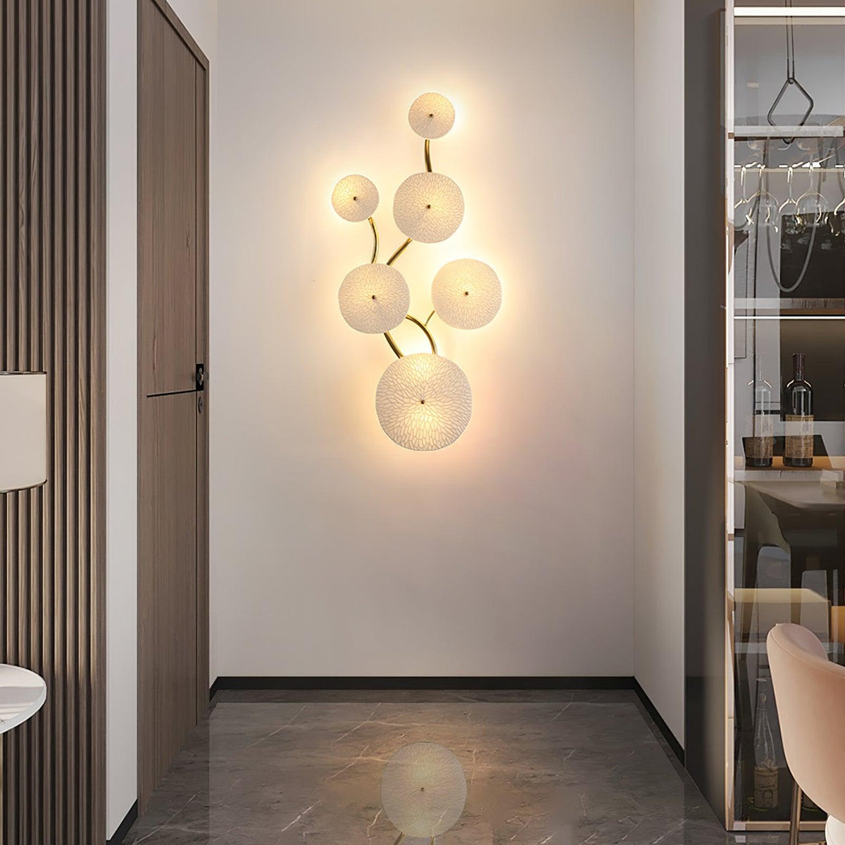 Flore Ceramic Cascade Wall Light
