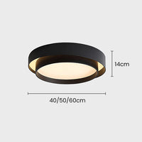 Deep Drum Iron Ceiling Light, White
