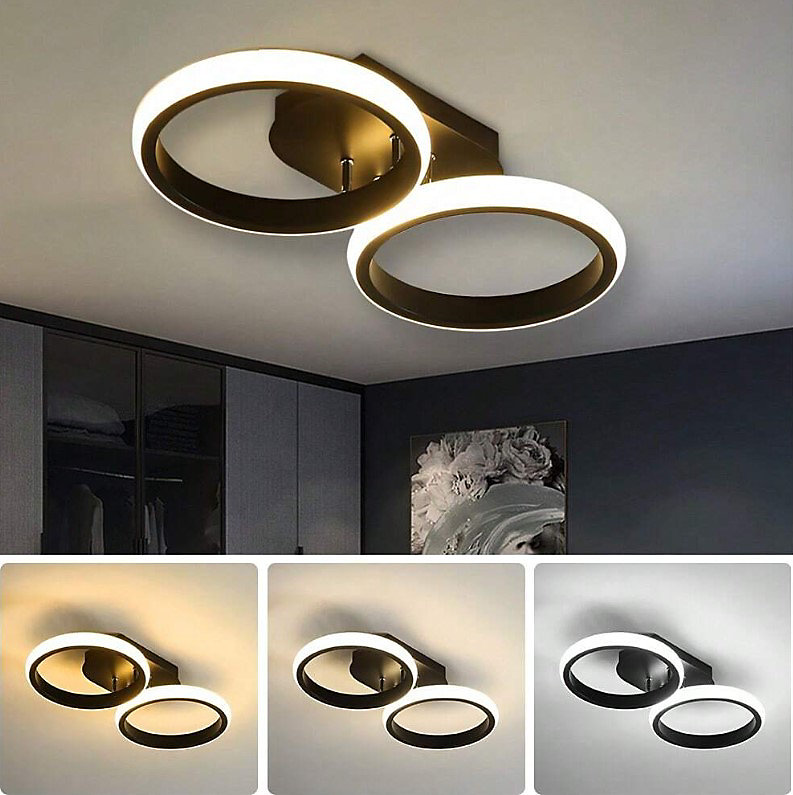 Twin and Triple Ring LED Ceiling Light