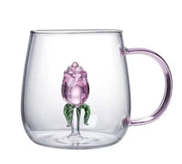 Handmade Pink Glass Tumbler and Goblets
