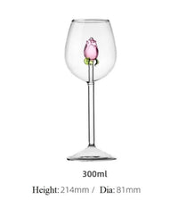 Handmade Pink Glass Tumbler and Goblets