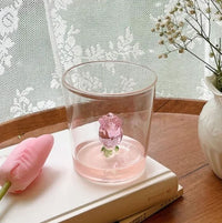 Handmade Pink Glass Tumbler and Goblets