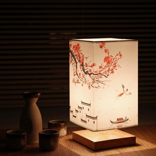 Japanese Pattern Table Lamp 27cm