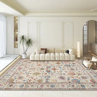 Supplier reference photograph of the Bahia Bohemian Velvet Rug in colourway FSJR-203, shown in a panelled living room