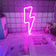 Lightning Bolt LED Neon Sign 34cm