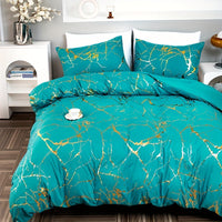 Marble Print Duvet Cover Set