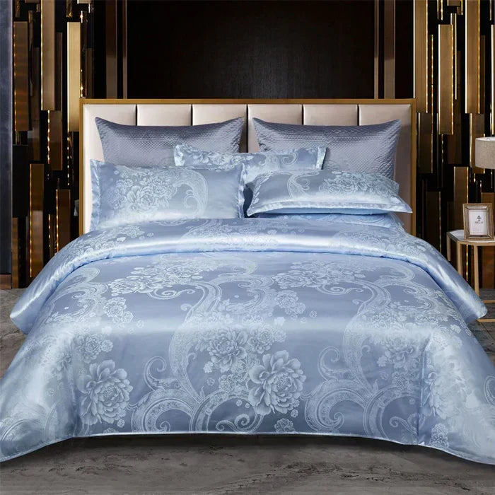 Satin Jacquard Duvet Cover Set