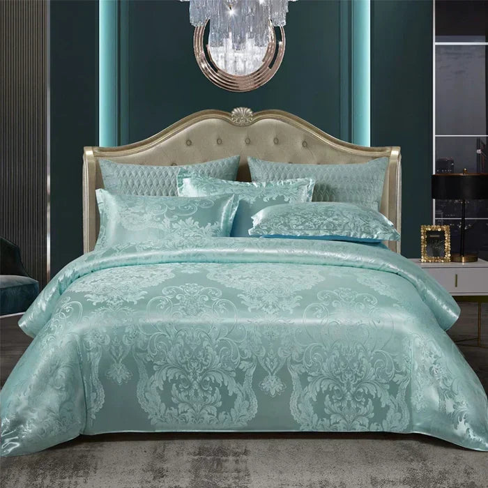 Satin Jacquard Duvet Cover Set