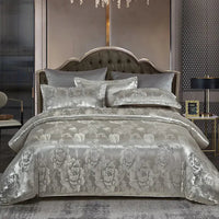 Satin Jacquard Duvet Cover Set