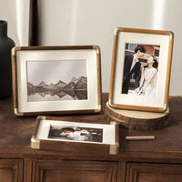 Brass-Corner Wooden Photo Frame