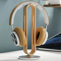 Wood and Metal Headphone Stand