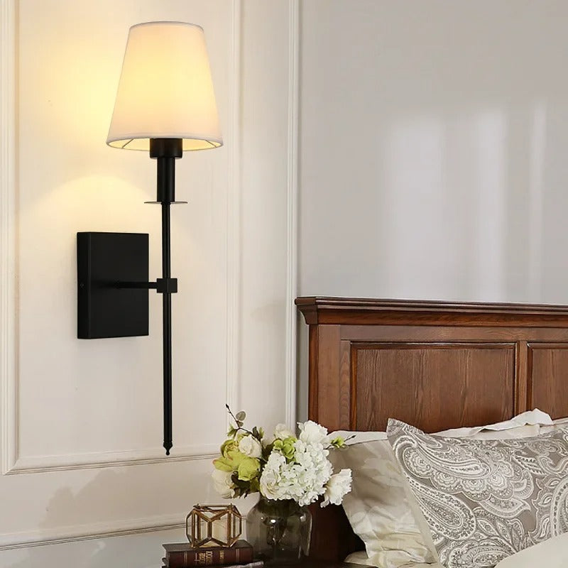 Fabric Shade Swing Wall Light
