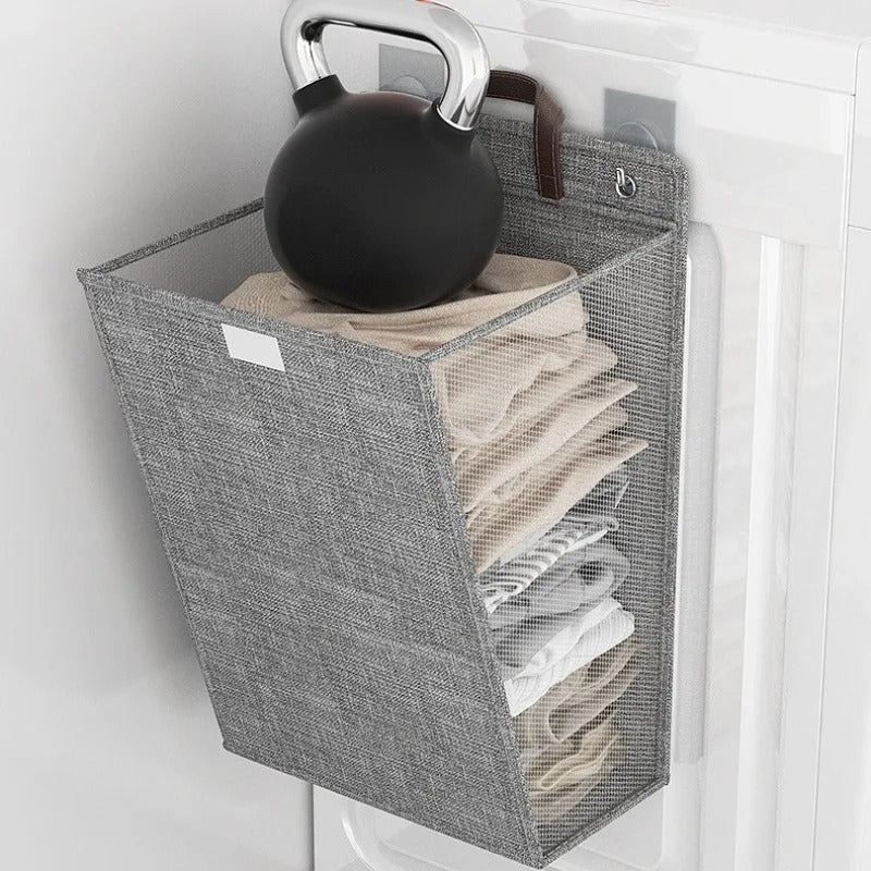 Wall-Mounted Folding Laundry Basket