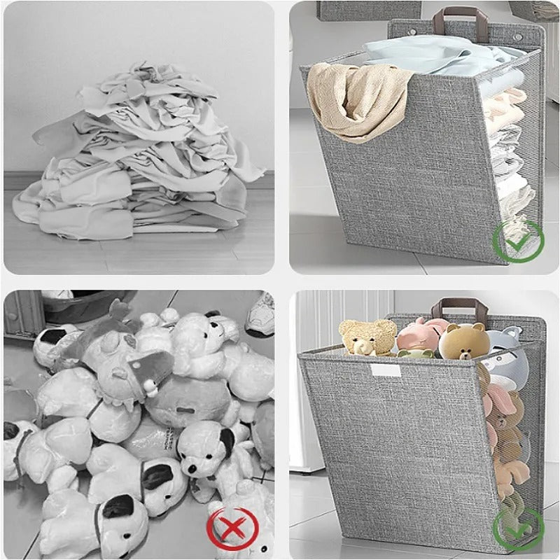 Wall-Mounted Folding Laundry Basket