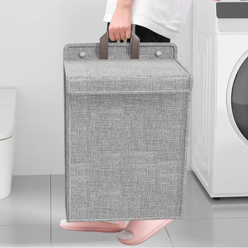Wall-Mounted Folding Laundry Basket