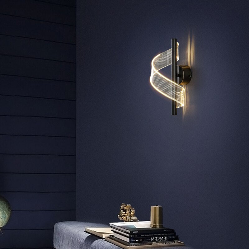 Glass Candelabra Wall Light 30cm