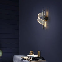 Glass Candelabra Wall Light 30cm