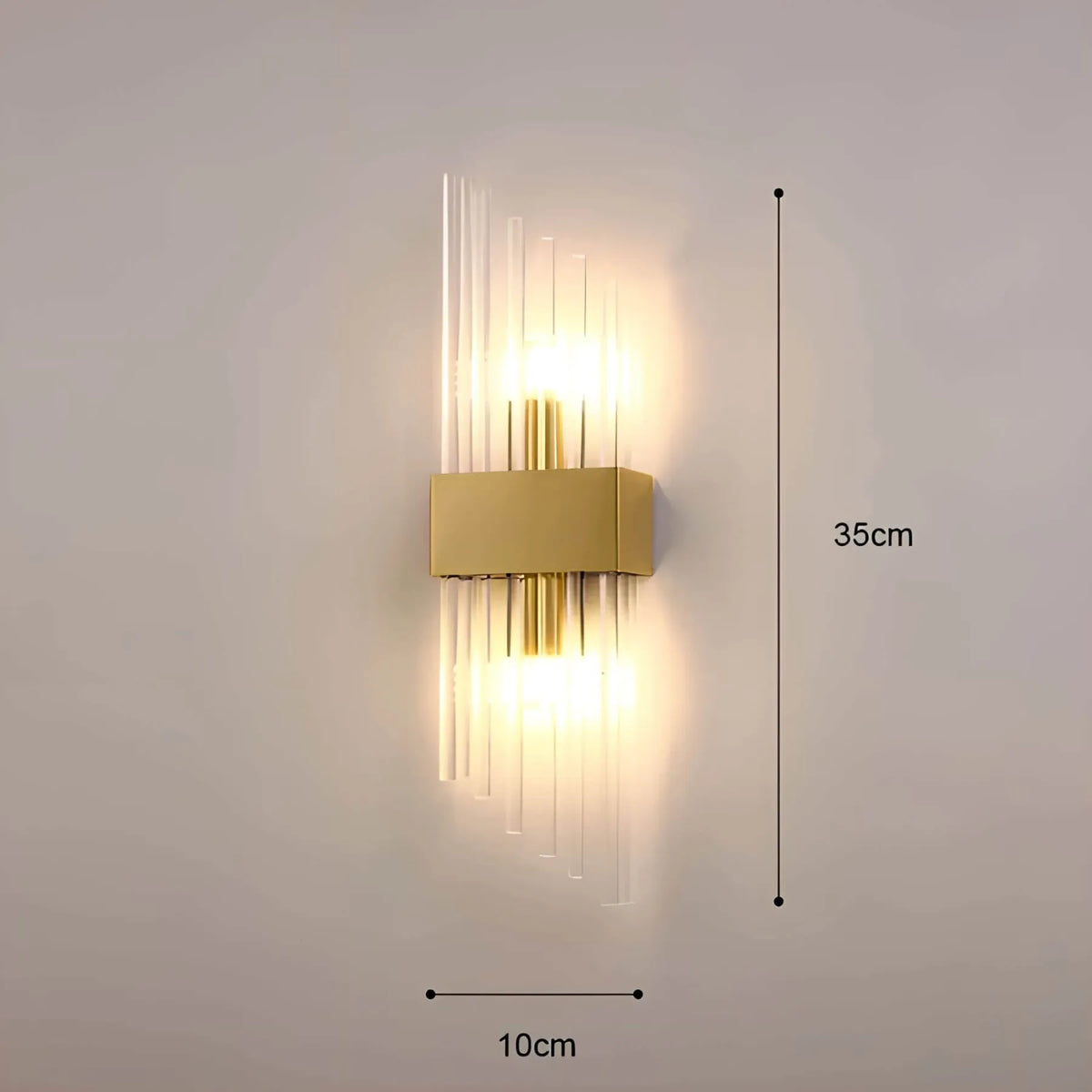 Crystal Drop Wall Light 45cm