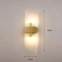 Crystal Drop Wall Light 45cm