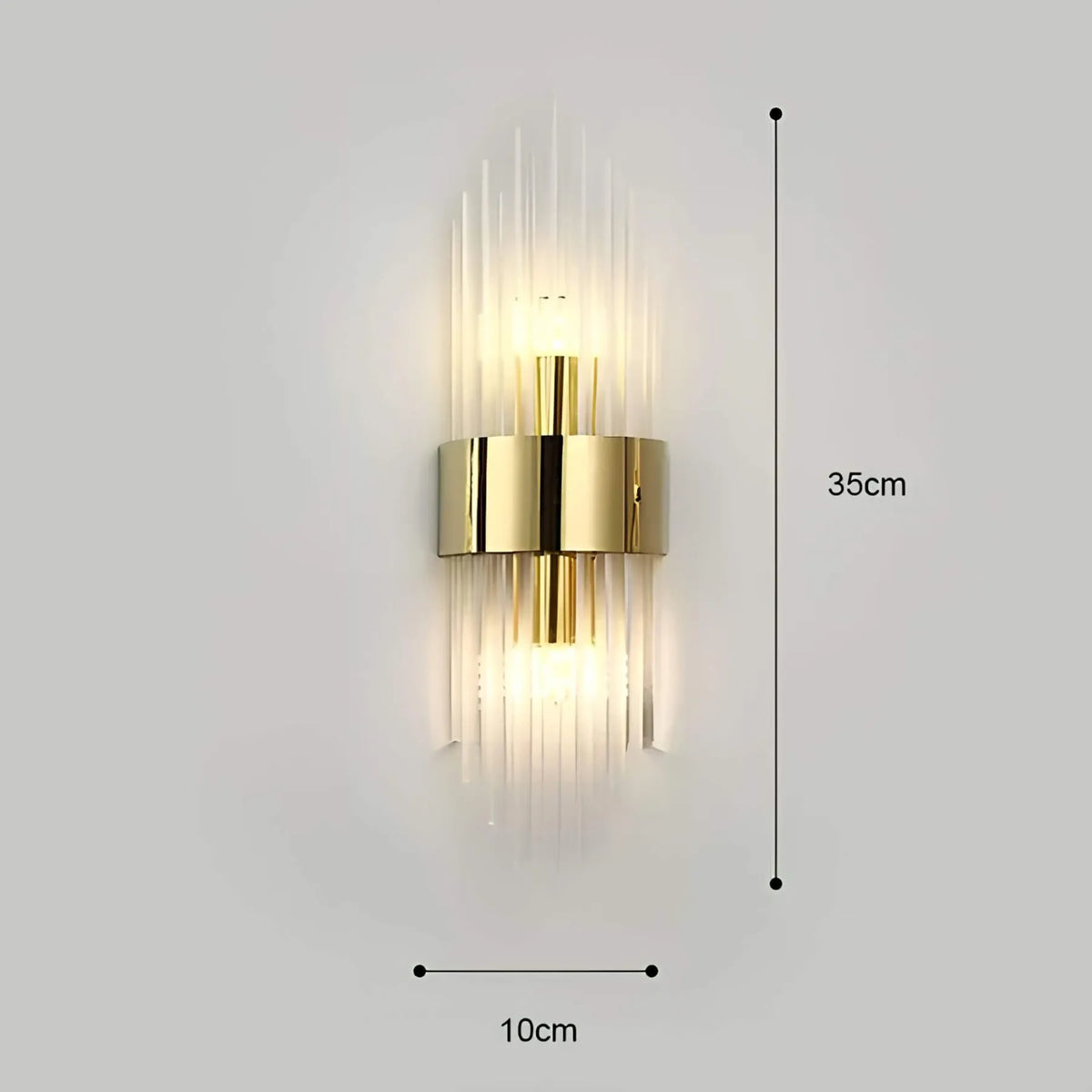 Crystal Drop Wall Light 45cm