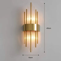 Crystal Drop Wall Light 45cm